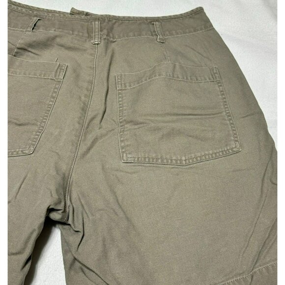 Eddie Bauer Womens Brown Button-Fly Shorts Size 14 100% Cotton Casual Summer Wea - Picture 4 of 9